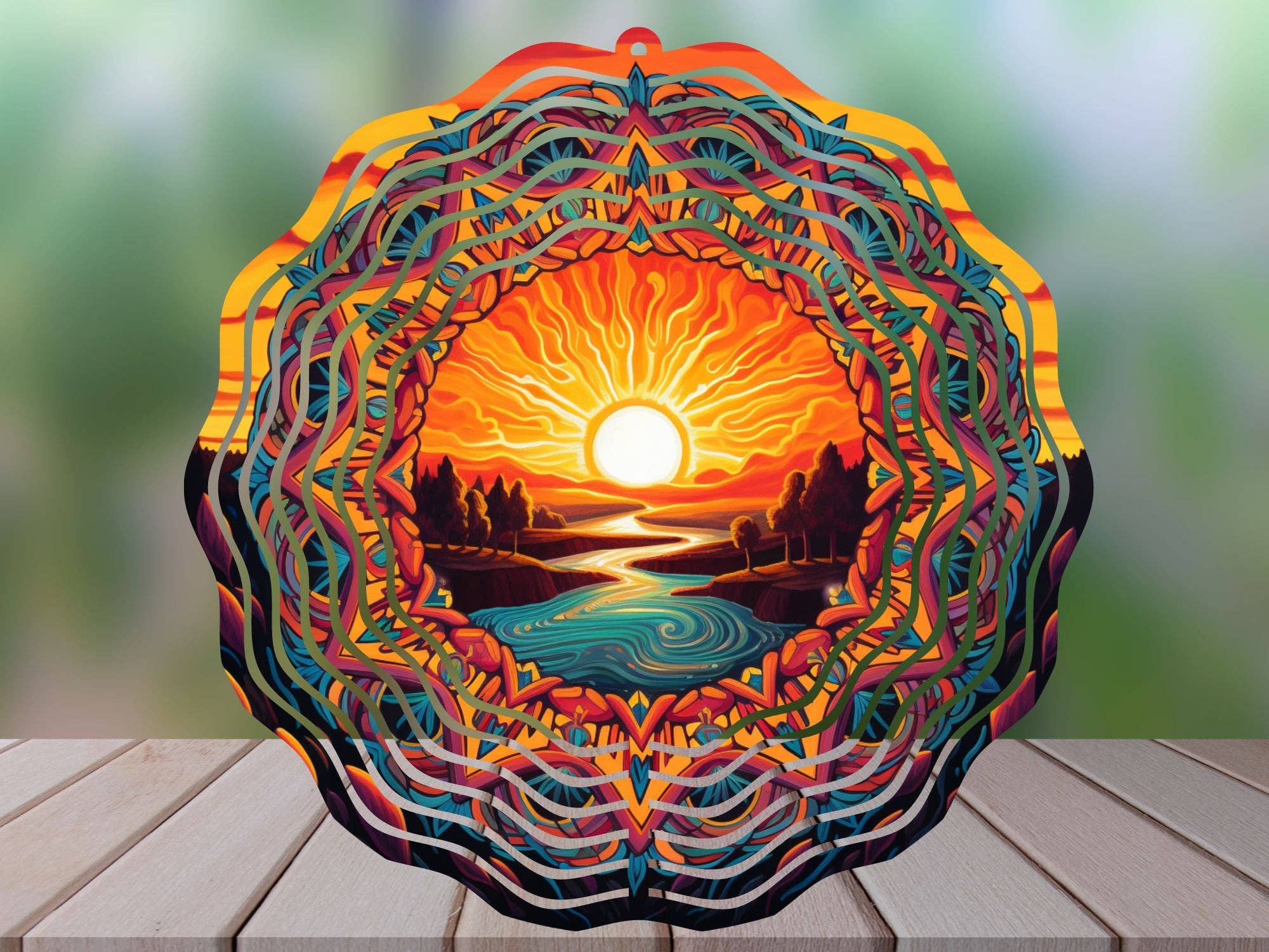 Cedar Hill Country Market - Wholesale Wind Spinner - Garden Western Farm Themed Wind Spinners  - 10 Inch3