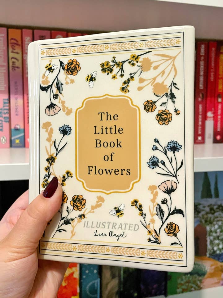 Little Book of Flowers Ceramic Vase for wholesale by Emily C Designs