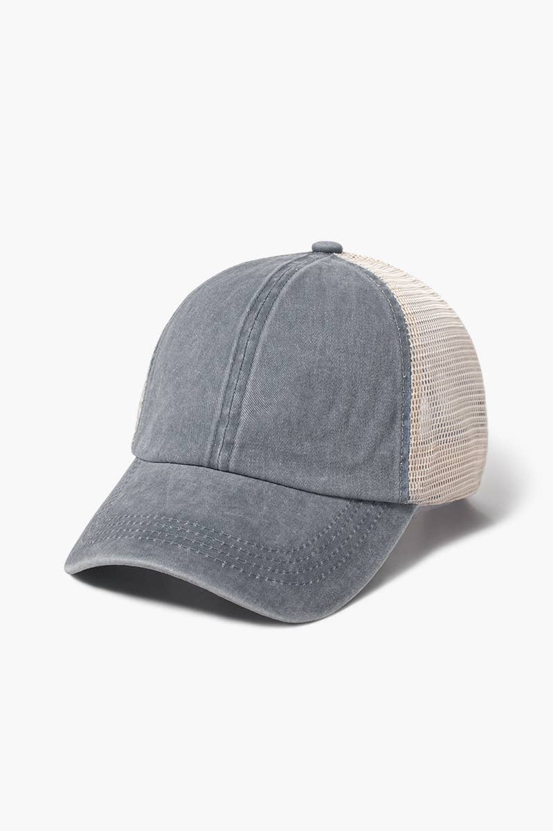 David And Young - Wholesale Baseball Cap - Women's - ACAPM306 - Pigment Washed Mesh Back Baseball Cap12