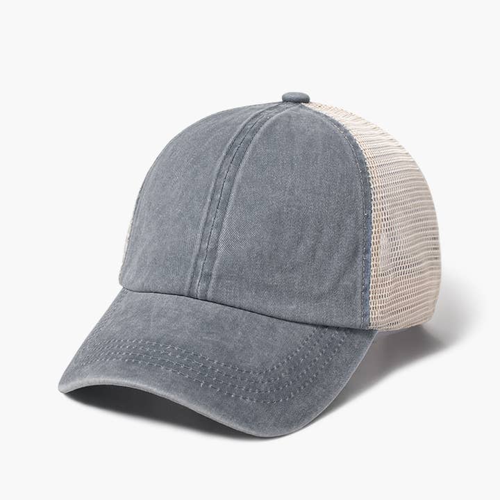 David And Young - Wholesale Baseball Cap - Women's - ACAPM306 - Pigment Washed Mesh Back Baseball Cap12