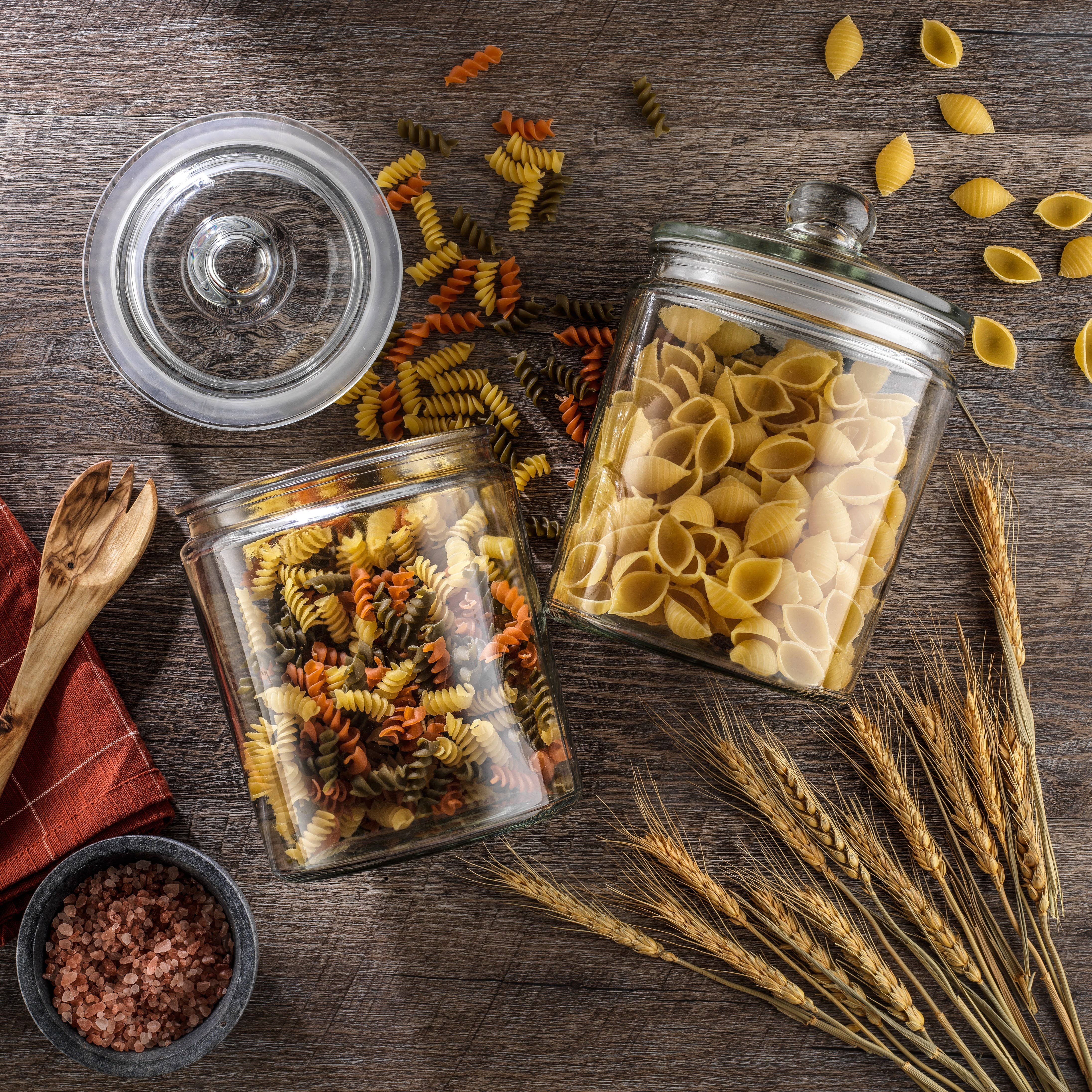 JoyJolt - Wholesale Cookie Jar - JoyFul Round Glass Cookie Jar with Airtight Lids (67 oz)7