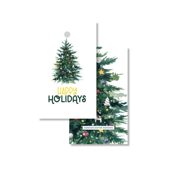 Étiquettes-cadeaux mignonnes pour sapin de Noël – Lot de 8, fabriqué aux États-Unis pour la vente par Duncan Sister Designs