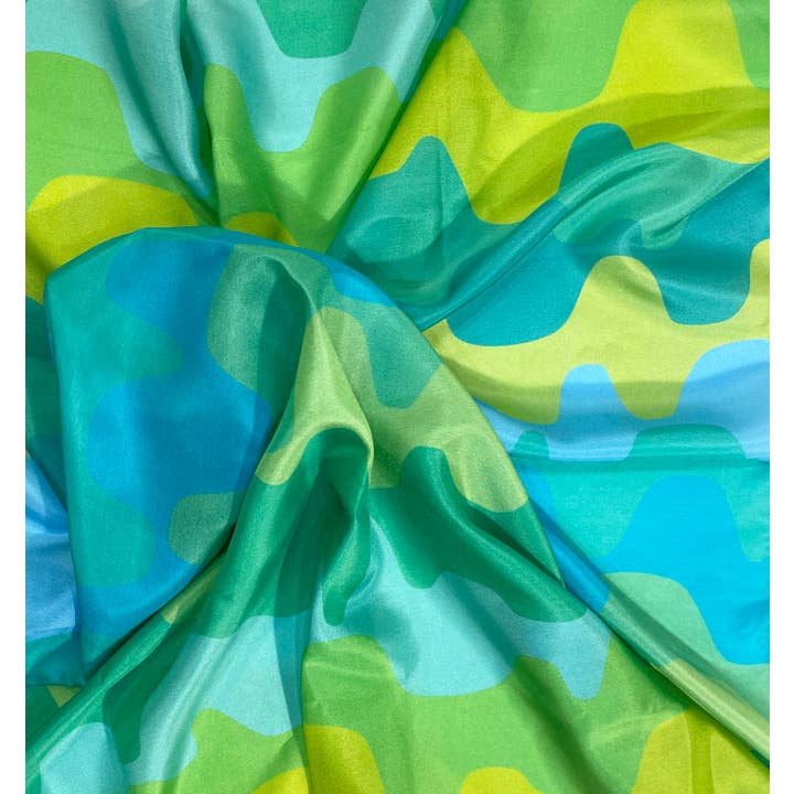 Habotai Silk Scarf - Fiesta Fog for wholesale by Calabaza Textiles & Homewares