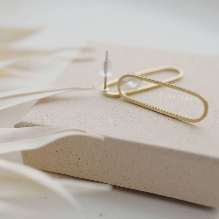 Fräulein Tapir - Wholesale Stud/Post Earrings - OVAL stud earrings1