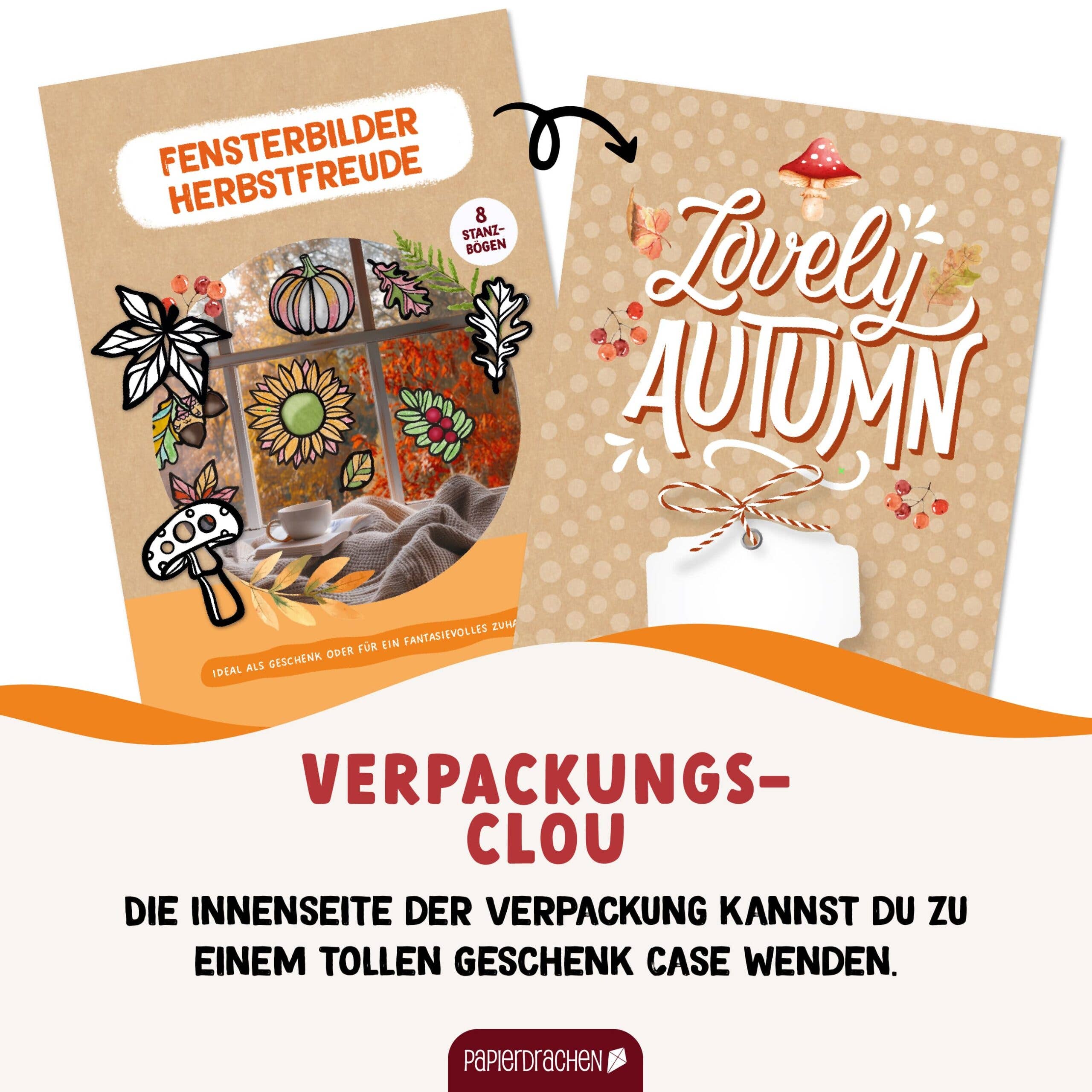 Papierdrachen - Wholesale DIY Craft Kit - Paper Kite Coloring Window Pictures Pumpkin5