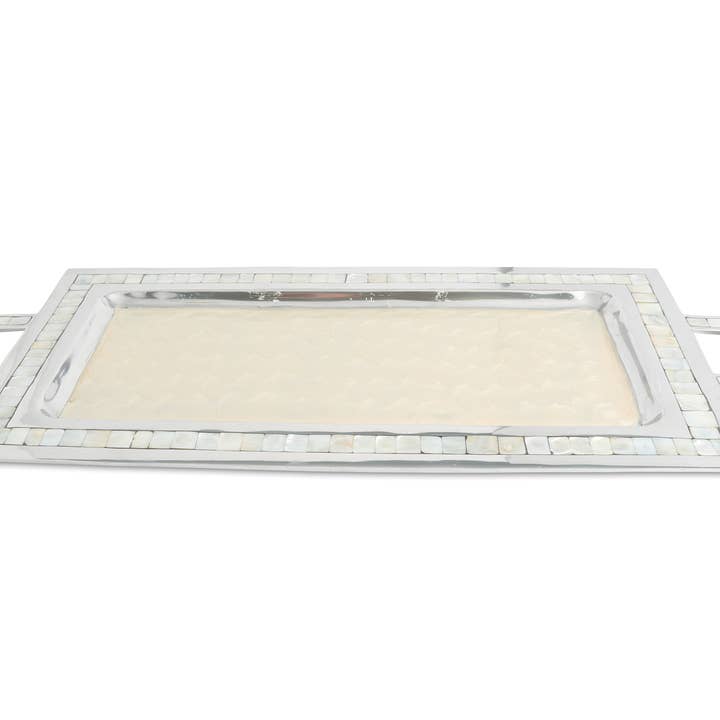 Bandeja rectangular clásica de 25" con asas para venta al por mayor de Julia Knight Inc.