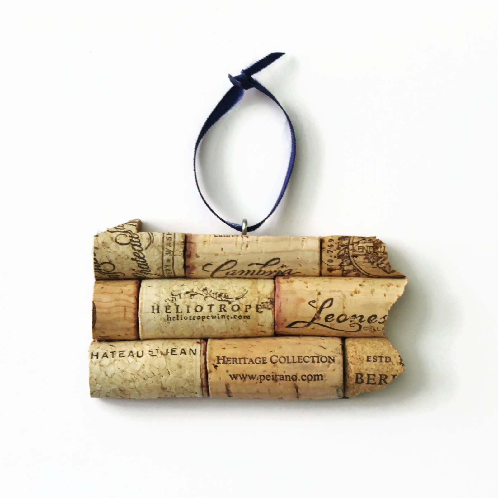 Desert Coastal Studios - Wholesale Ornament - Pick Your State Wine Cork Ornament - Gift for Wine Lover34