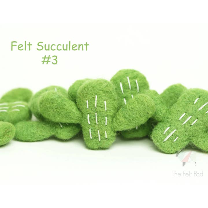 The Felt Pod - Wholesale Decorative Tabletop Object - Felt Succulent and Cactus 2