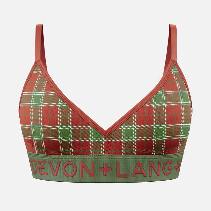 Bria Bralette - Vintage Tartan voor wholesale door Devon + Lang