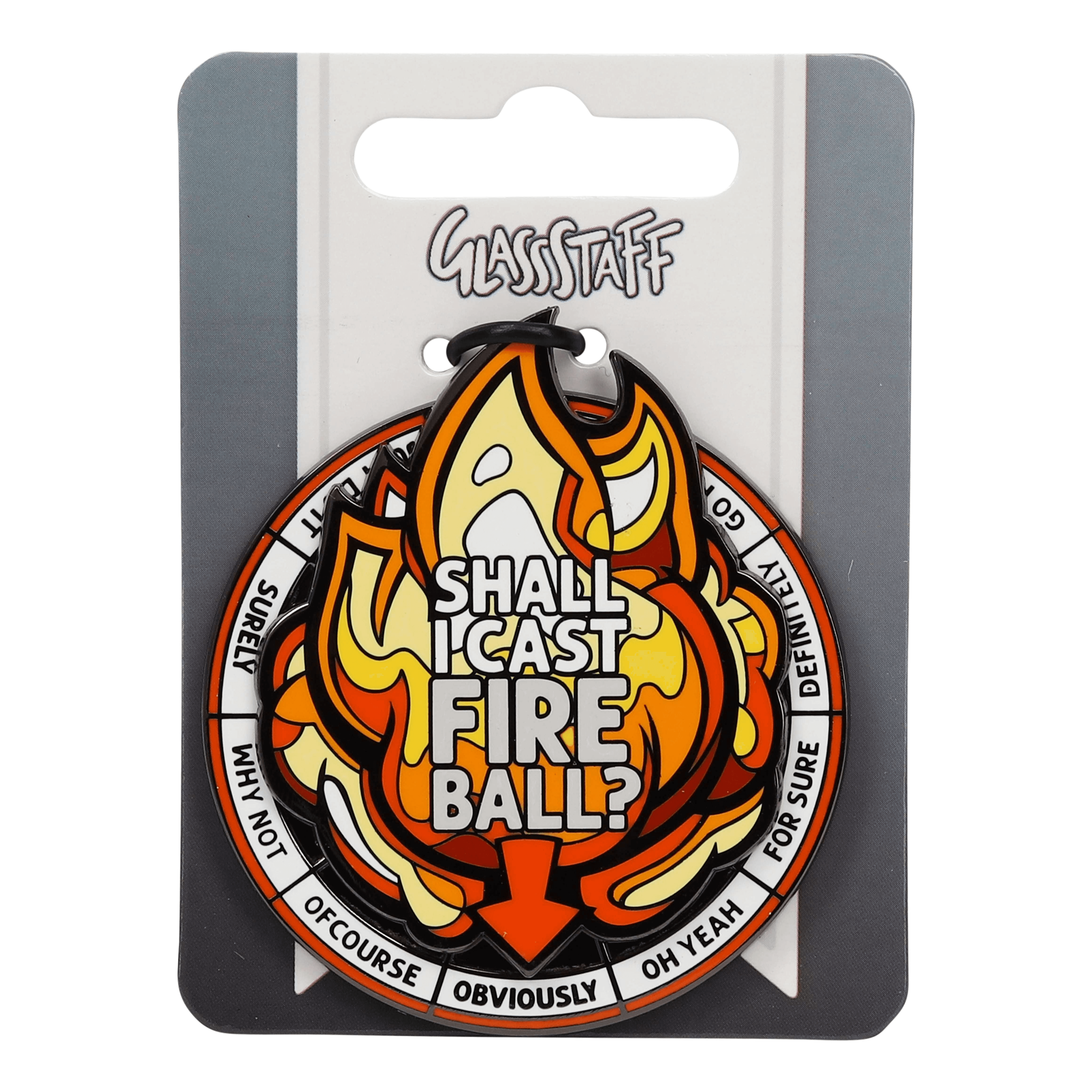 GlassStaff - Wholesale Lapel Pin/Button - Casting Fireball Spinner Pin2