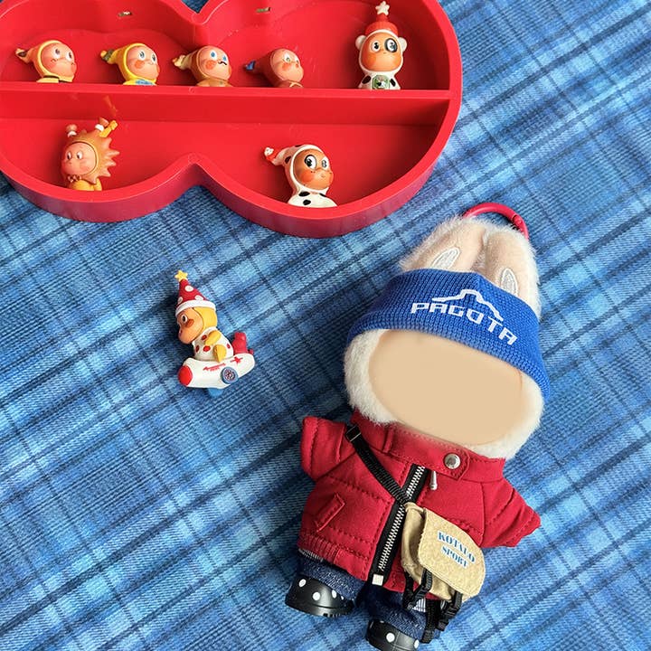 Labubu Cute Red Ski Clothing Outfit Doll Clothes for wholesale by Sparkling Extras