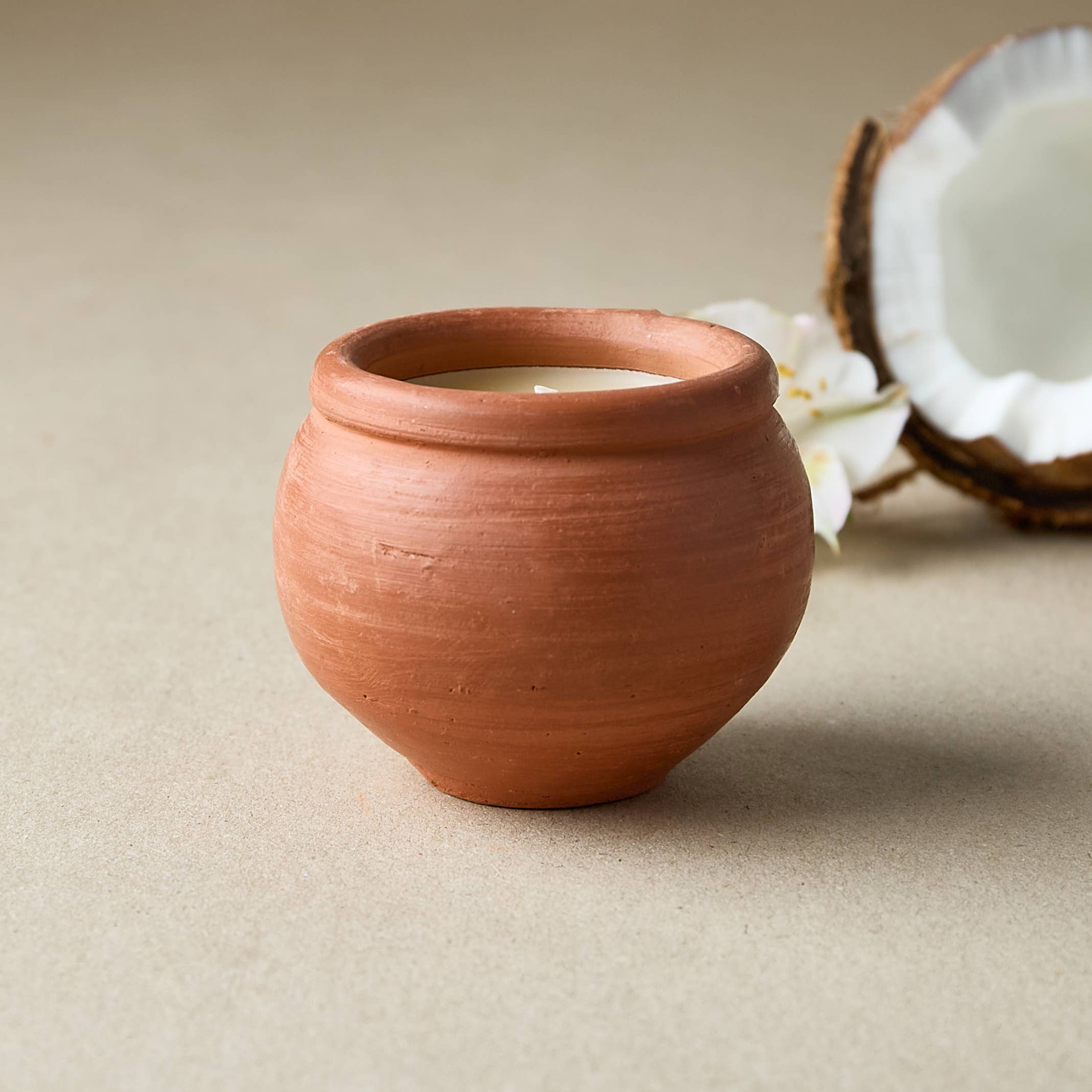 Dalit Goods Co – wholesale Jar/filled candle – Handmade Terracotta Candles - Box of 3 Original Scent, Karan2