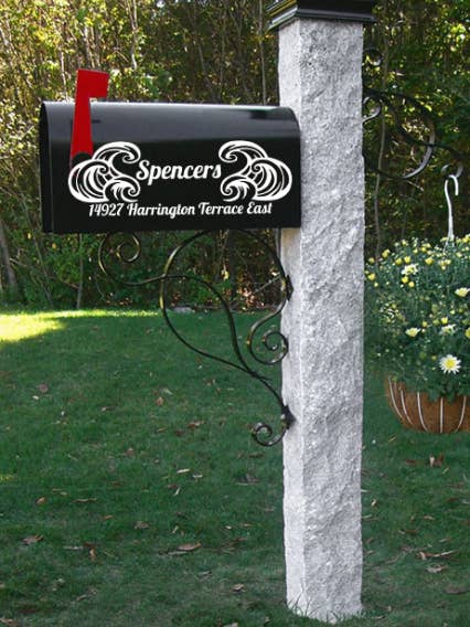 Mailbox Vinyl Decal (Set of 2 decals) MB20 for wholesale by Yellowstone Decals / Shirts and Giggles