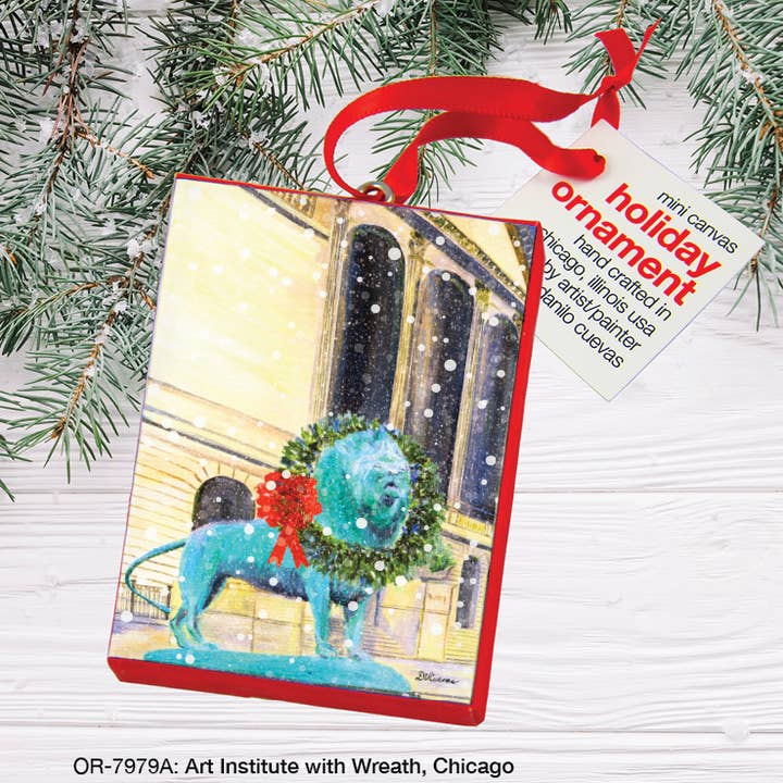 Instituto de Arte com Grinalda, Chicago, Ornamento (OR-7979K) por atacado de Printed Canvas