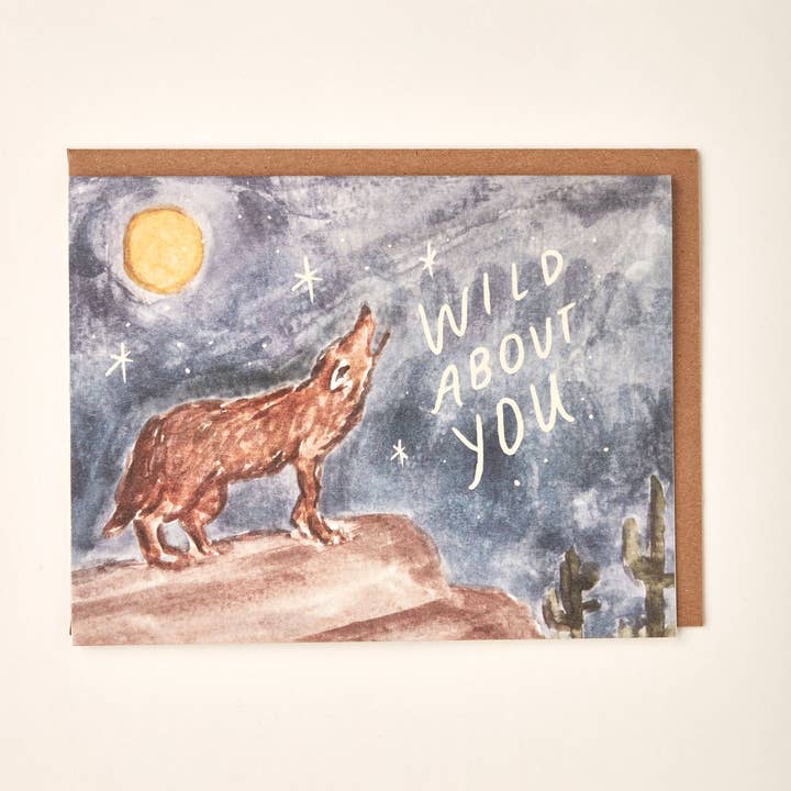 Little Salt Wagon – Großhandel Liebeskarte – Wild About You Coyote Grußkarte0