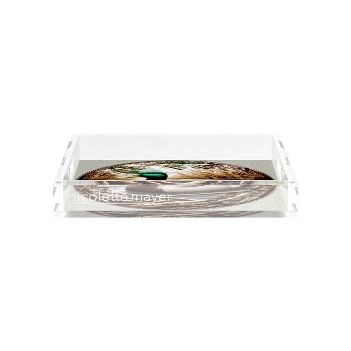 Nicolette Mayer Collection - Wholesale Decorative tray - Woodland Mallard Duck Acrylic Square Decorative Tray3