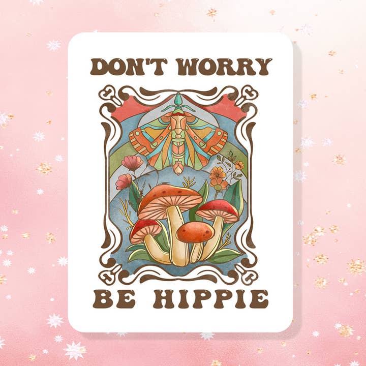 Bare rolig Vær Hippie Sticker Metafysisk hensigt for engroshandel hos London Luxury Candles