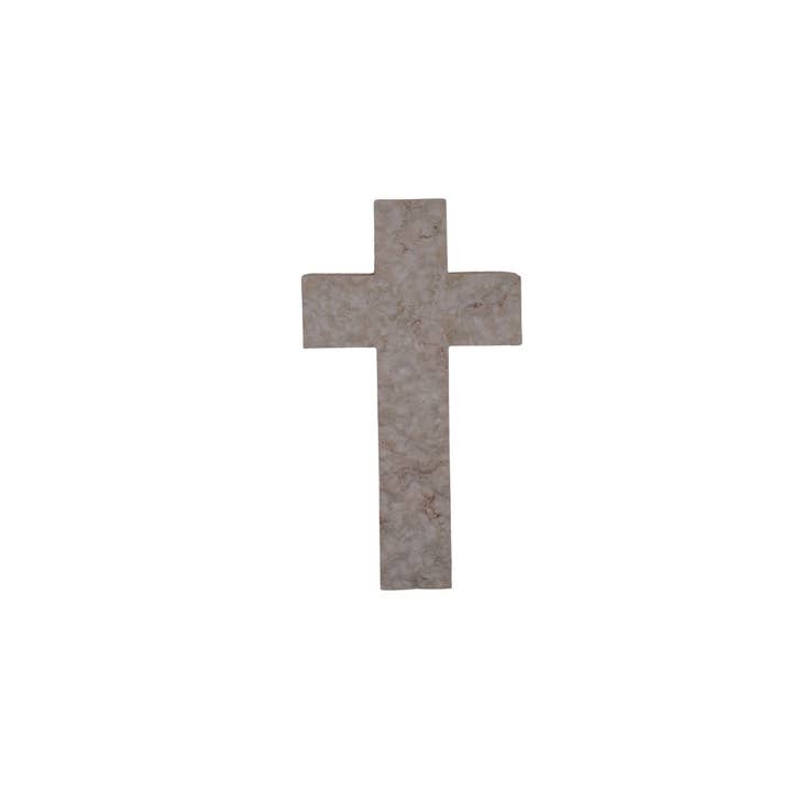 Holy Land Wood and Stone - Wholesale Wall Cross - Jerusalem Stone Comfort Cross - Bereavement