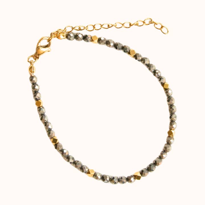 Pyrite Bracelet Gold for wholesale by Blue Buddha Jewelry