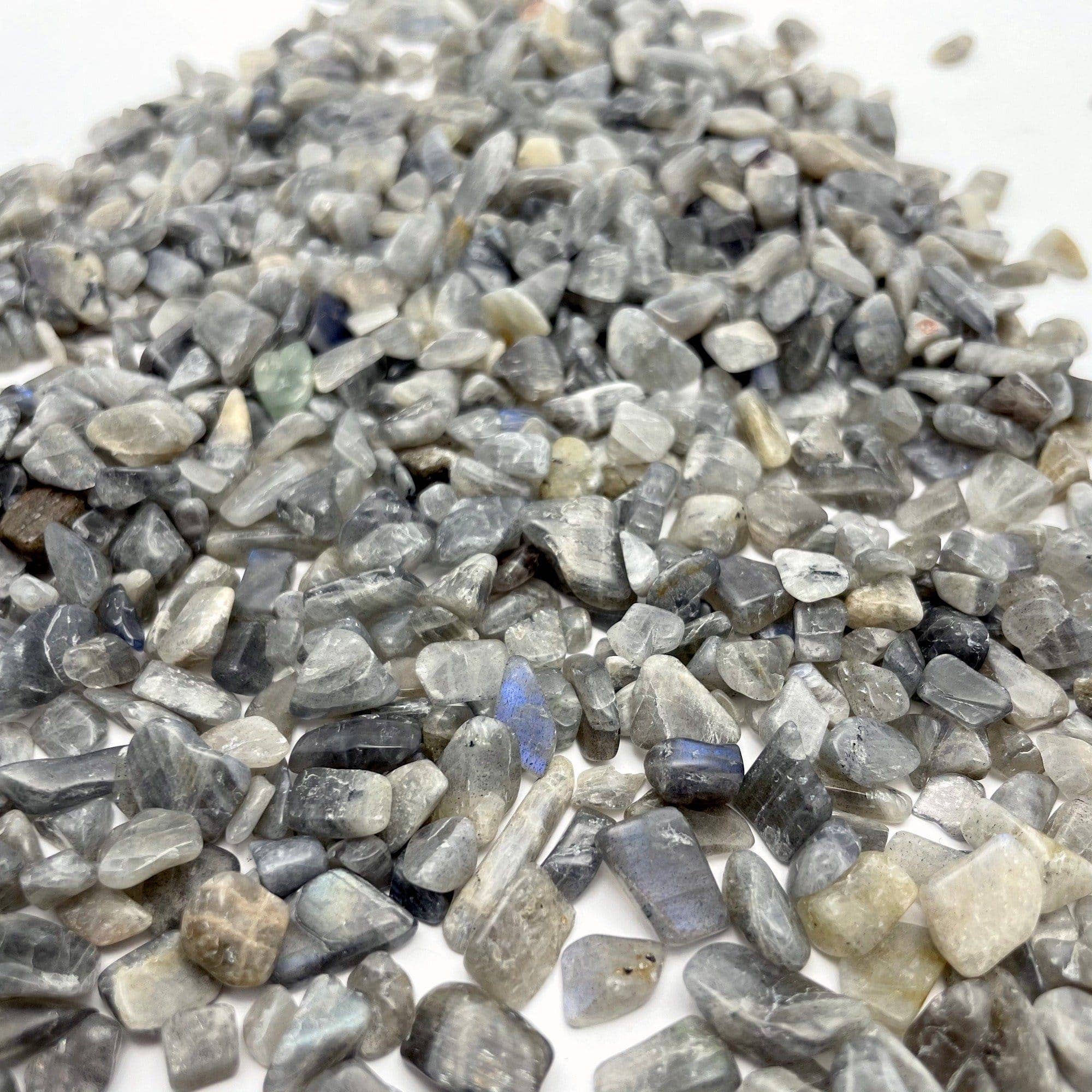 Rock Paradise - Wholesale Spiritual Stone/Crystal - Labradorite Crystal 1lb Chips Tumbled Stones1
