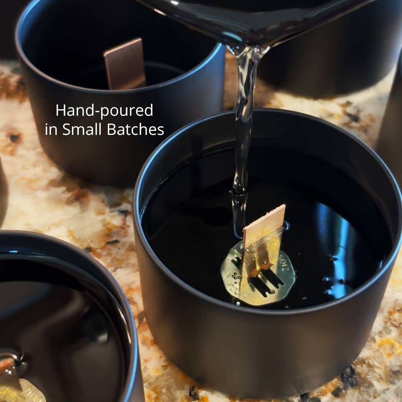 Holzer Handcrafted ® - Wholesale Jar/Filled Candle - Wood Wick Candle Lakeside Spa Retreat - Driftwood + Juniper + Vetiver Scented | Natural | Hand-poured Coconut Soy Wax | 6 oz Modern Black Tin with Lid | Handmade | Non-toxic Phthalate-free Luxury Fragrance9