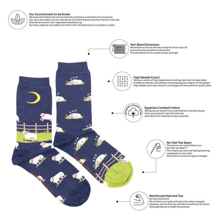 Friday Sock Co. - Wholesale Socks - Women's - Women's Jumping Sheep Socks