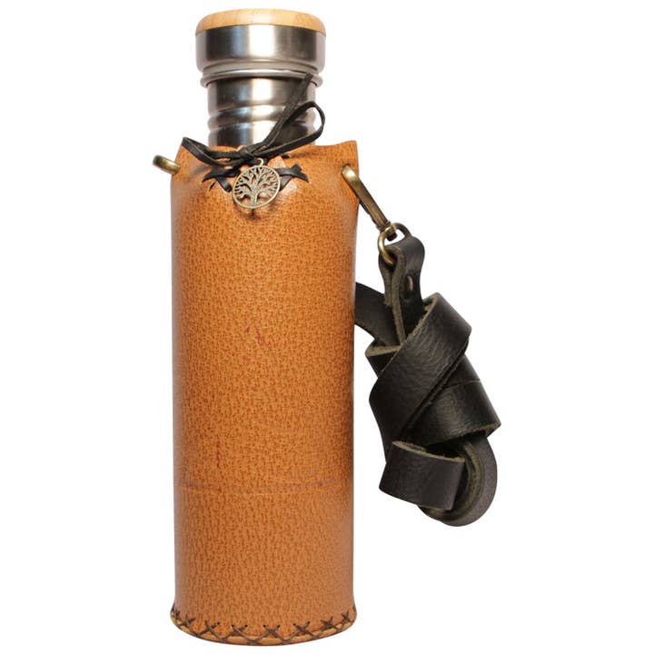Porte-bouteille d'eau -A- texturé brun pour la vente par Vesica