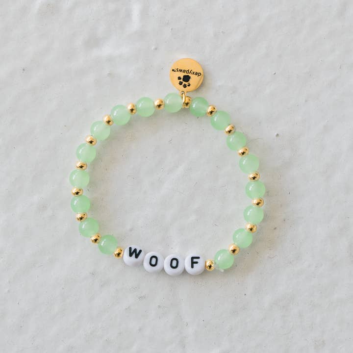 dexypaws - Wholesale Beaded Bracelet - "WOOF" Bracelet