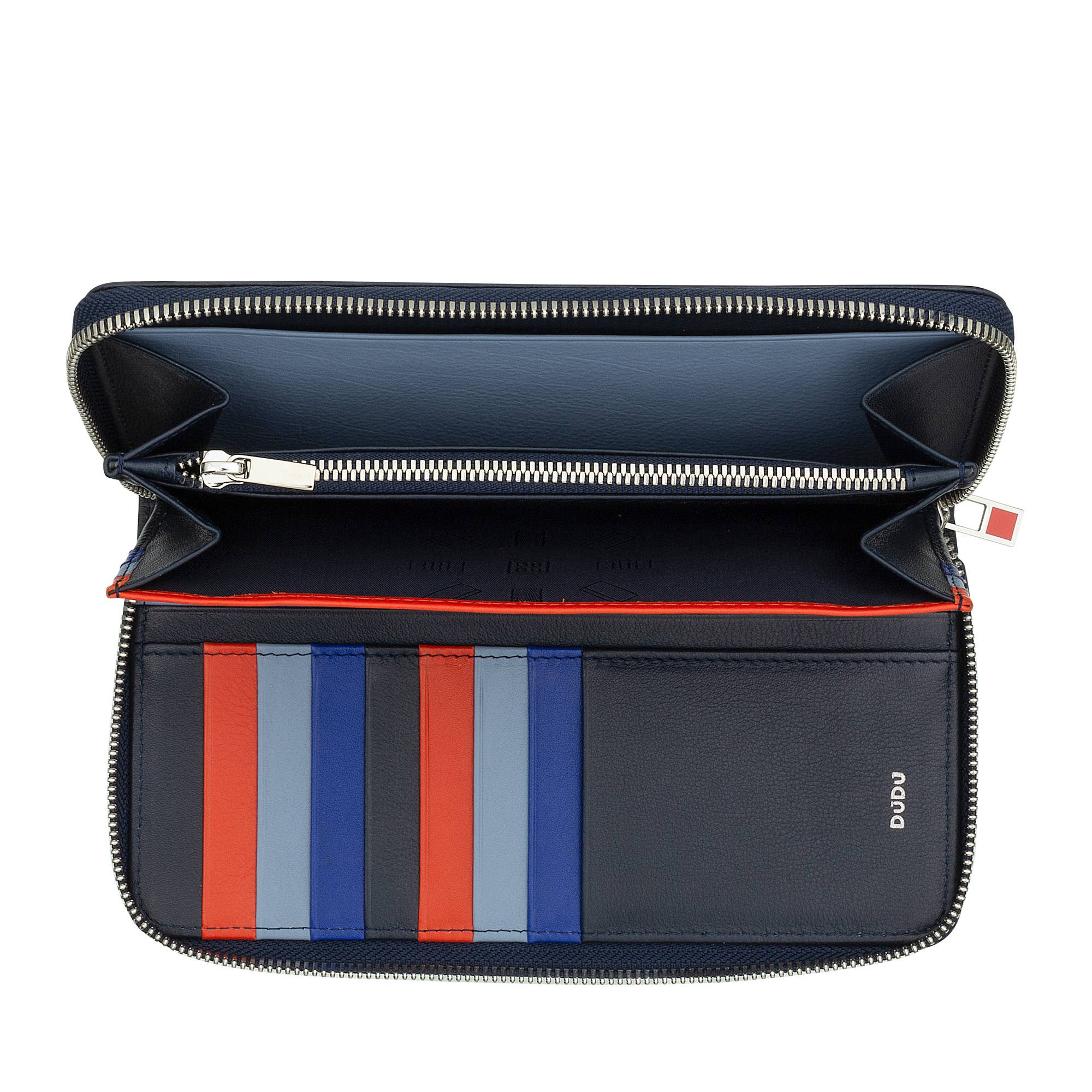 dudu - Wholesale Wallet - Women's - Dudu Women'S Zip Around Leather Wallet Navy2