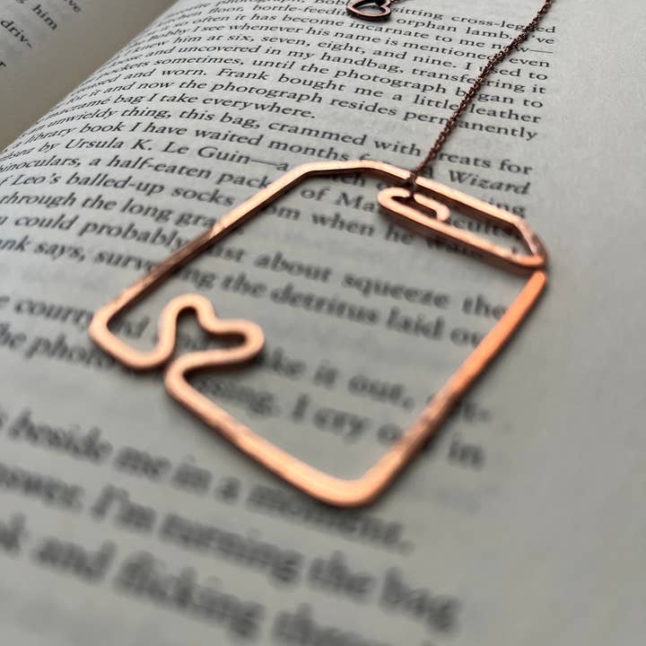 Copper Deflections - Wholesale Bookmark - Handmade Tea Bag Bookmark1