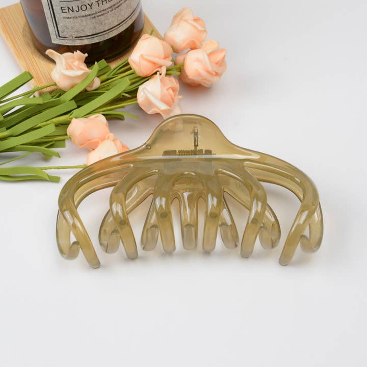 TheDivaSoap - Wholesale Hair Clip - Women's - Large Lazy Transparent French Hair Claw Clip