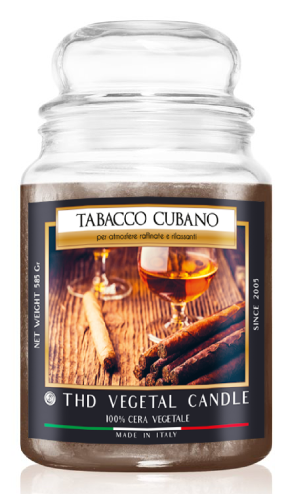 Thd Tophouse - Wholesale Jar/Filled Candle - THD Vegetable Candle 585 g Cuban Tobacco 4/400
