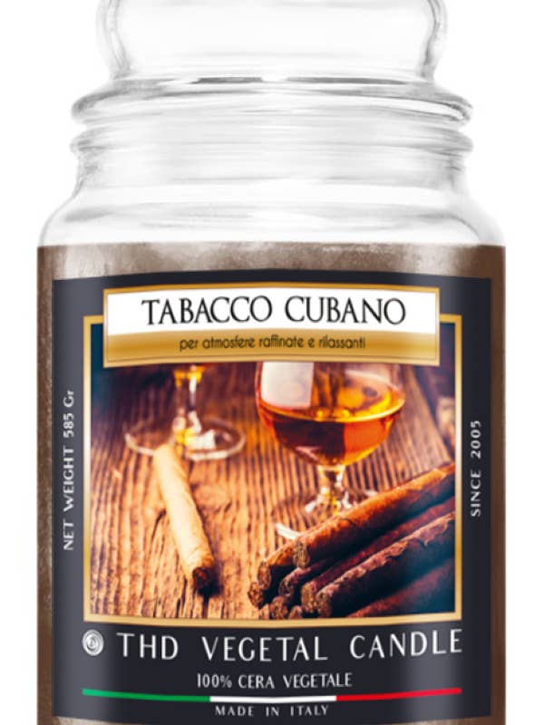 THD Vegetable Candle 585 g Cuban Tobacco 4/40 for wholesale by Thd Tophouse