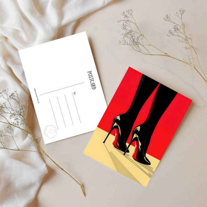 High Heel Postcard for wholesale by Cozy Print