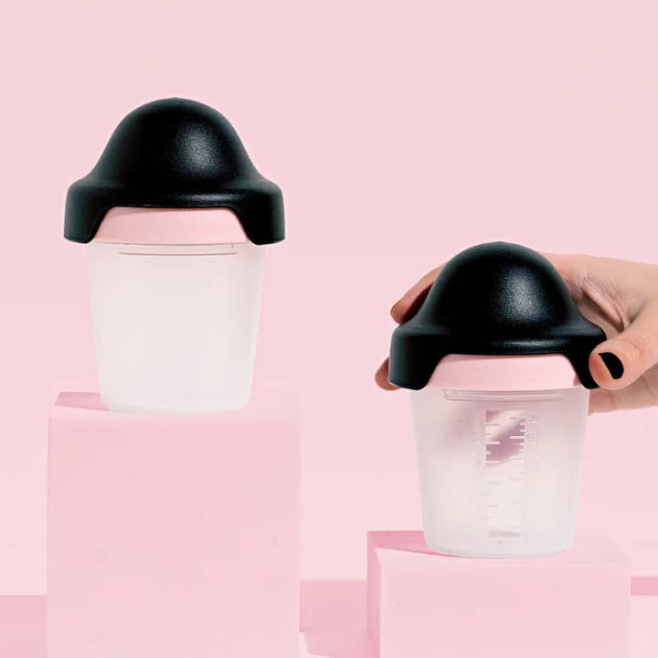 180ml Baby Bottle Two Pack Pink/Black for wholesale by Little Stackers