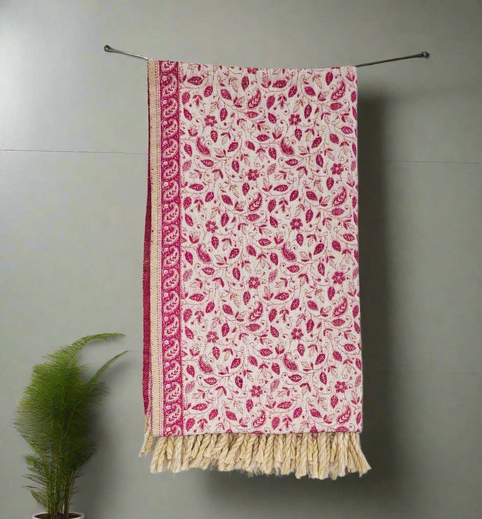 Tibet Handicrafts LLC - Wholesale Throw Blanket - The Pink Life Shawl4