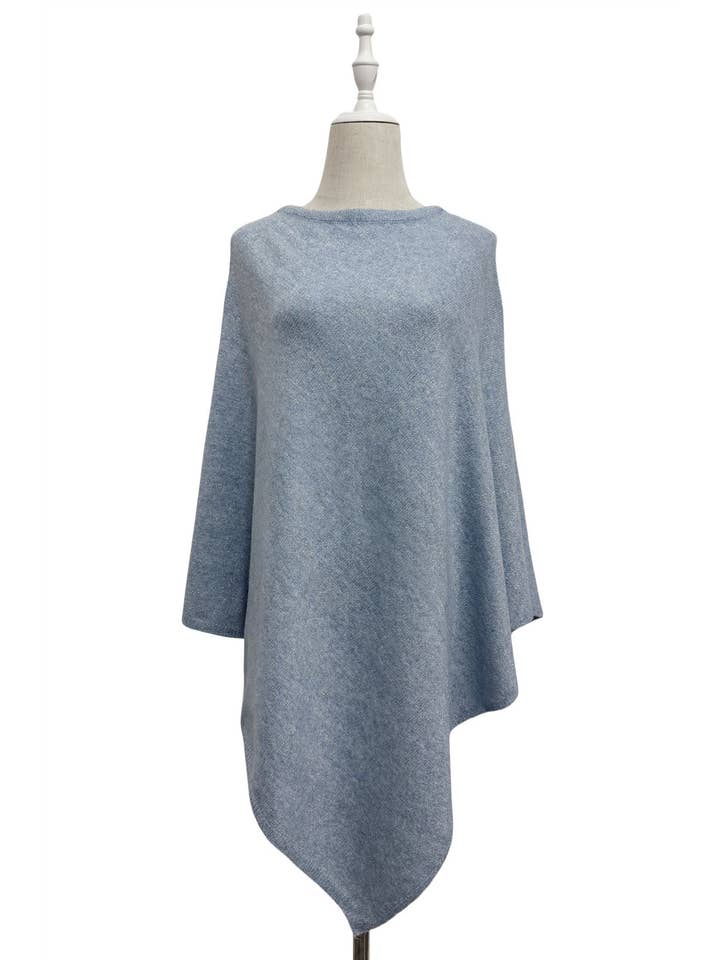 Fashion Scarf World – wholesale Poncho – Women's – Plain Cosy Metallic Thread Poncho10