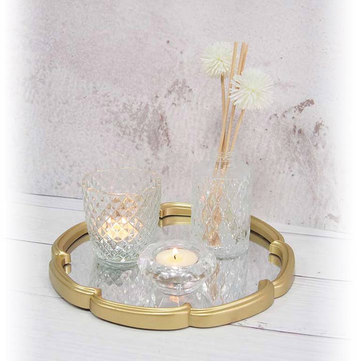 SET DECORATIE SCHAAL KANDELAAR voor wholesale door Aktual / Dekora Import S.A