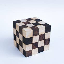 Snake Cube 4x4 - Wooden Puzzle for wholesale by Solve it! Think out of the box