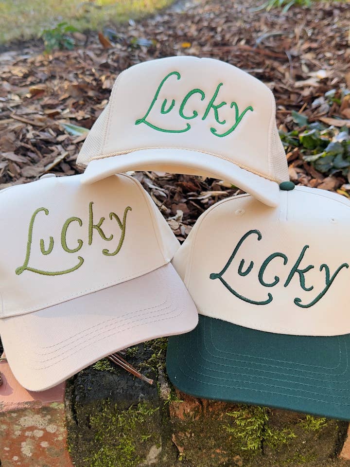 Lucky Embroidered Hat for wholesale by La Fête Goods