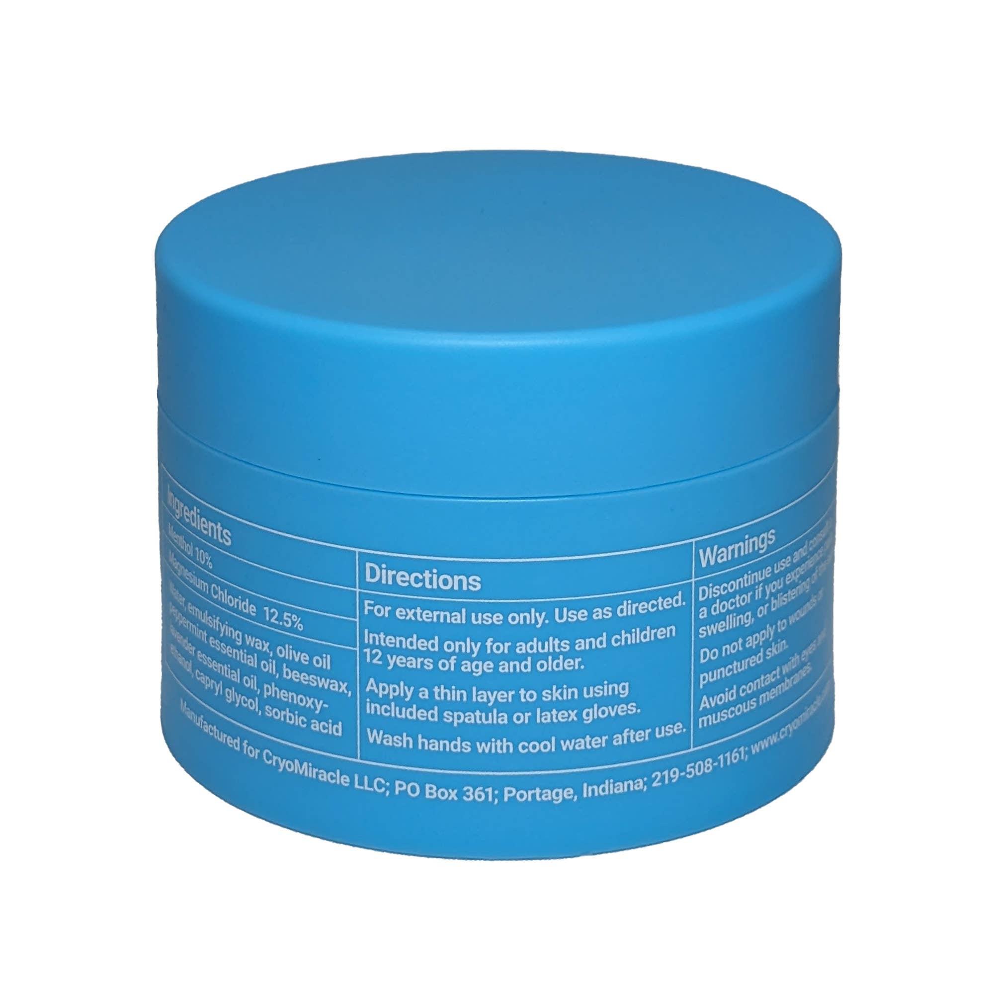 CryoMiracle LLC - Wholesale Body Balm/Butter - CryoMiracle Menthol and Magnesium Cream2