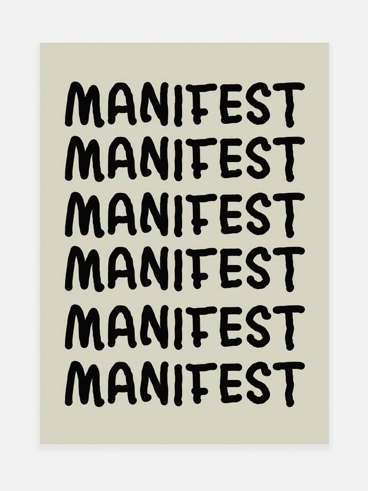 Manifest Print for wholesale by Noonstead
