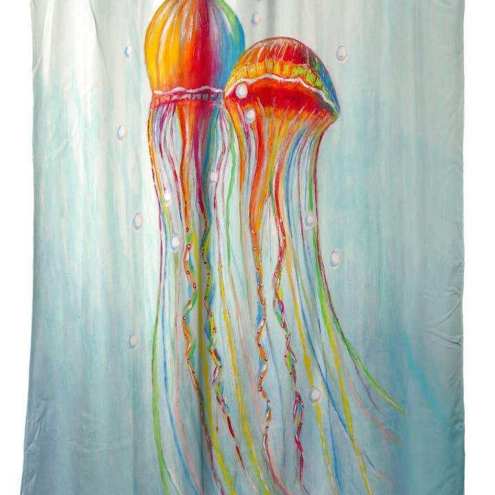 Betsy Drake Interiors – Engroshandel Bruseforhæng – Farverige vandmænd badeforhæng