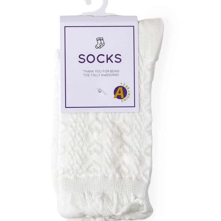 Funkyrel® Atzbranding Limited – Engroshandel Strømper - Dame – Rufia - hvide strømper med rullede kanter til kvinder14