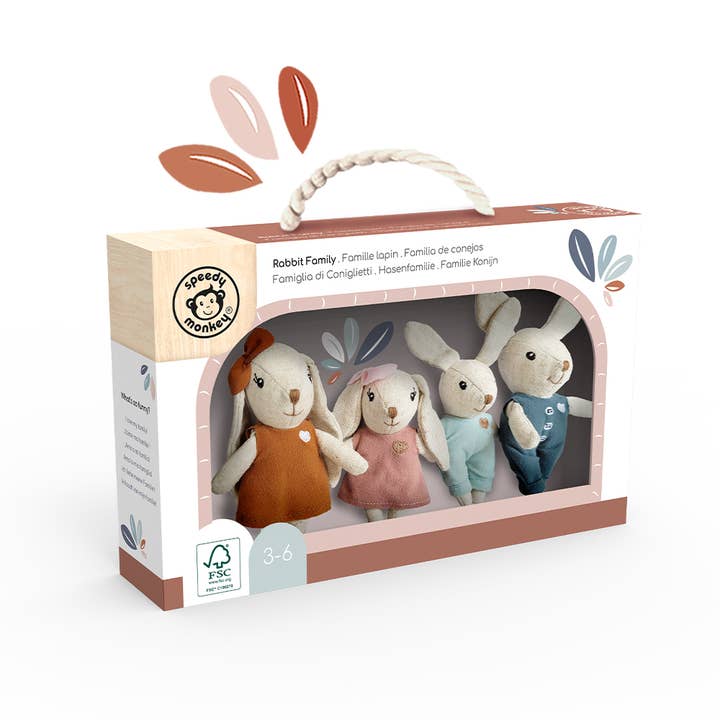 Speedy Monkey - Wholesale Toy Set - Kids - Rabbit Family
