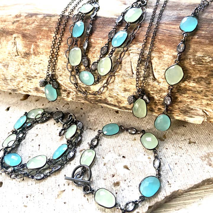 Strand hav smycken natursten kristall halsband boutique för wholesale av VB&CO Designs Handmade Jewelry