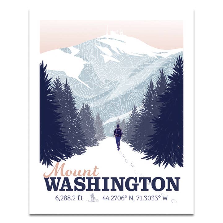 Mt. Washington Print for wholesale by Kat Maus Haus Illustration