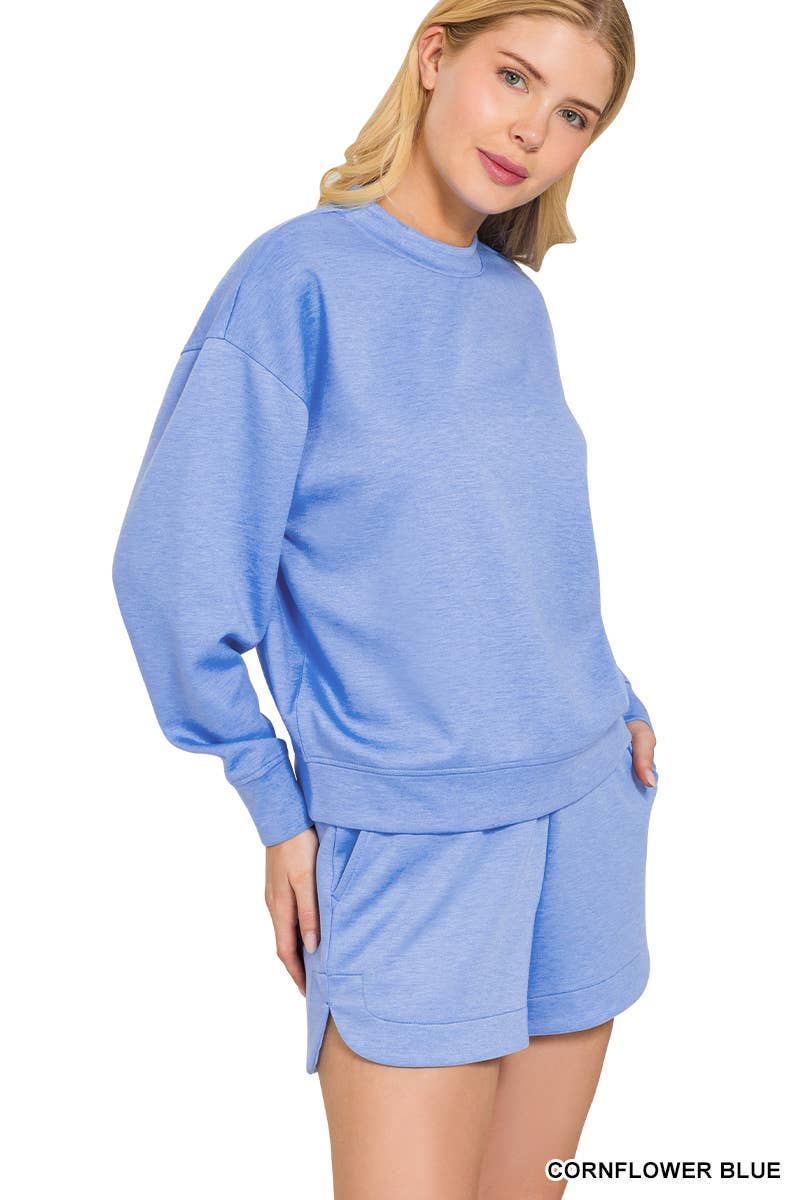 42POPS – wholesale Lounge set – Women's – `.Scuba Top & Dolphin Shorts 2PC Set10