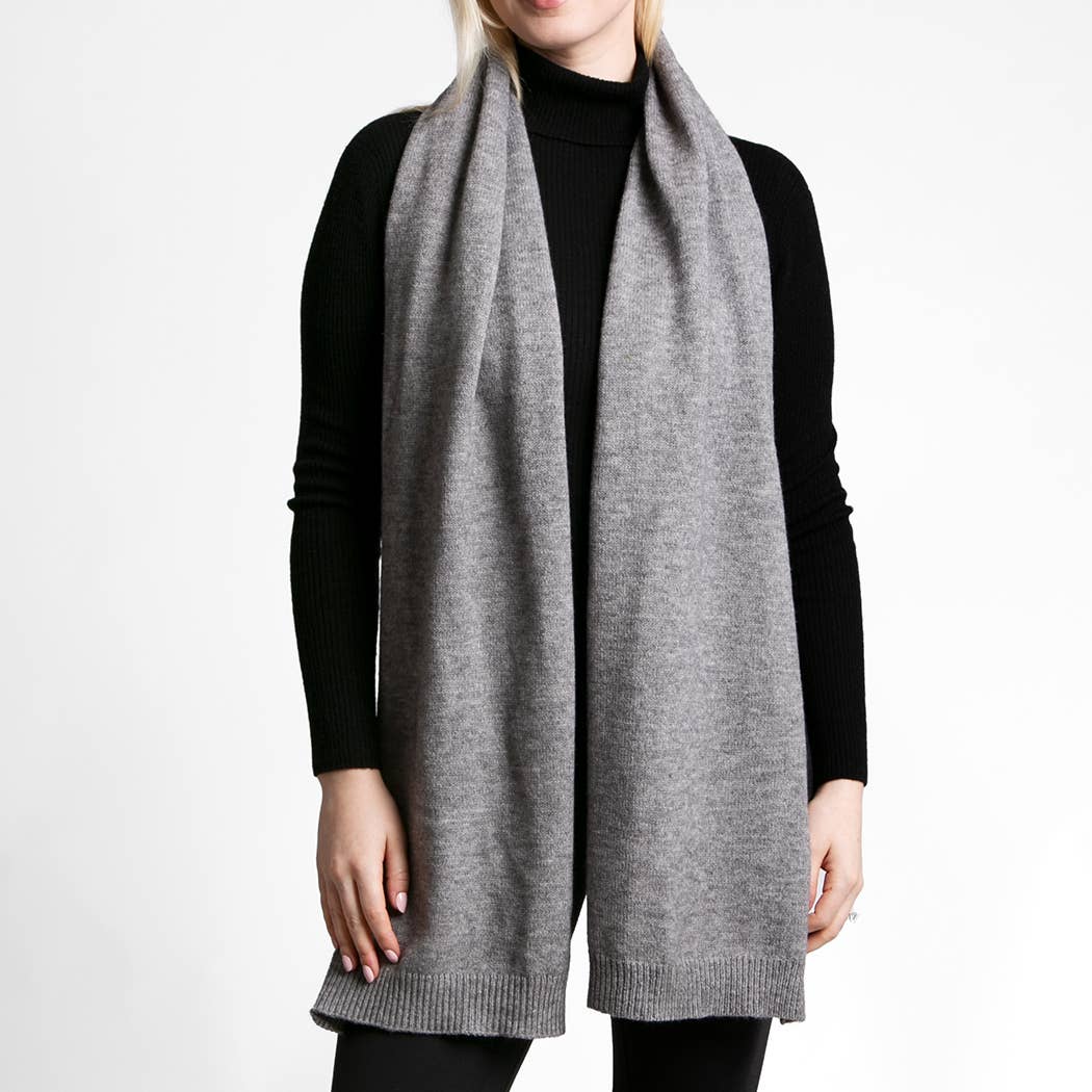 Fashion City - Wholesale Scarf - Women's - Solid Color Soft Ribbed Oblong Scarf7