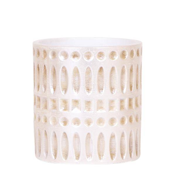 Oasis of Life – wholesale Plant pot – Mosaic Decorative Pot – Ø9cm – Elegant Flower Pot with Golden Mosaic Details – Decorative Planter for Succulents & Small Plants – Luxurious Ceramic Pot for Living Room & Office0